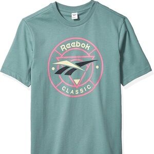 Reebok Classic Trail Tee Short Sleeve Women's XS Sage Muted Teal Green